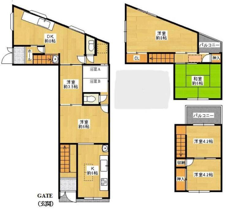 Апартаменты F House 中崎屋 梅田 Осака Экстерьер фото